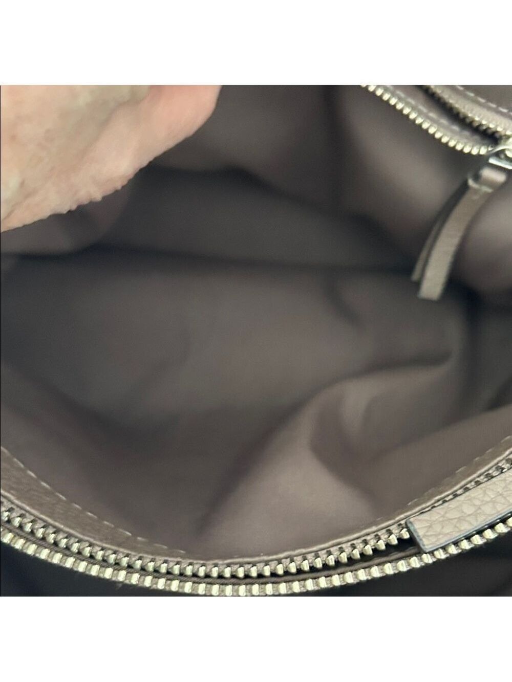 Tory Burch Pebbled McGraw Triple Compartment Leather Tote - Picture 11 of 16